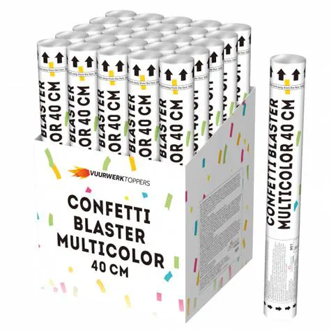 Confetti Blaster Multicolor 40cm - Kindervuurwerk