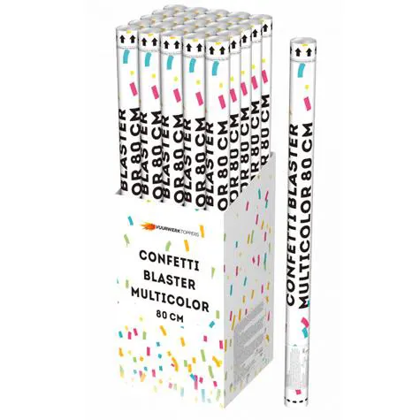 Confetti Blaster Multicolor 80cm - Kindervuurwerk