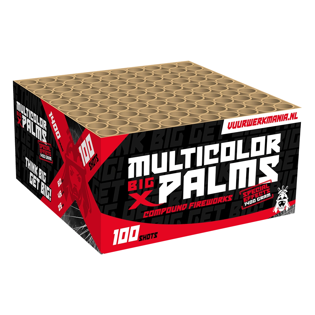 BIG X MULITCOLOR PALMS 100S