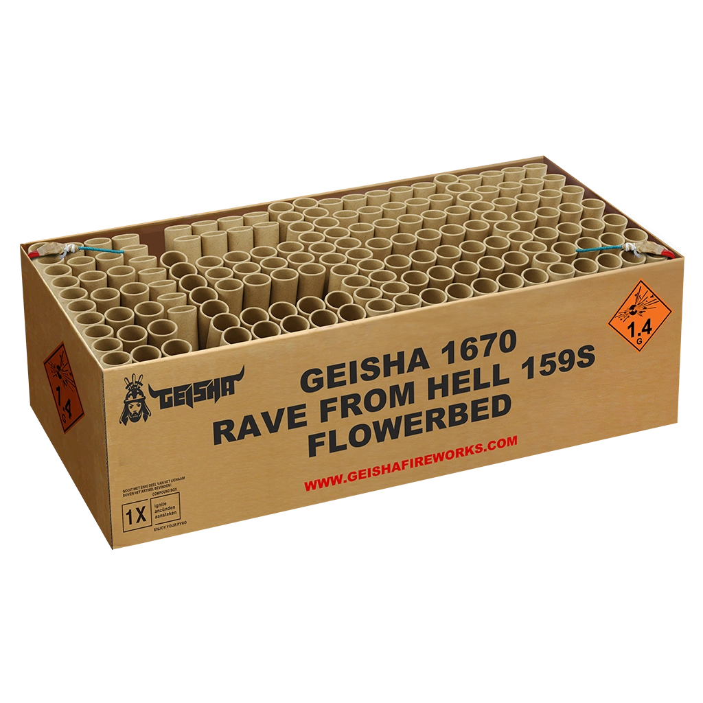 RAVE FROM HELL 159 SHOTS FLOWERBED